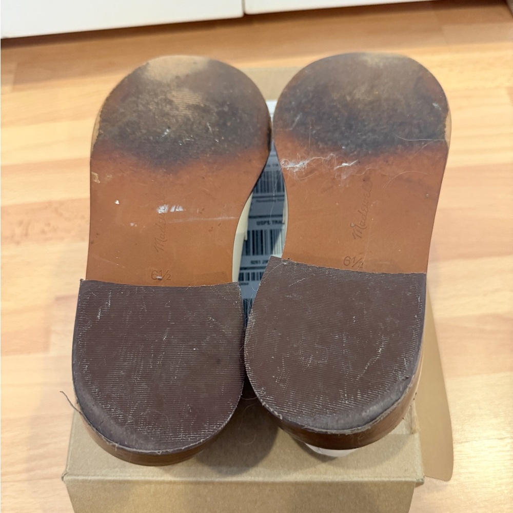 Madewell Ivory Loafers with Brown Sole - Picture 5 of 5